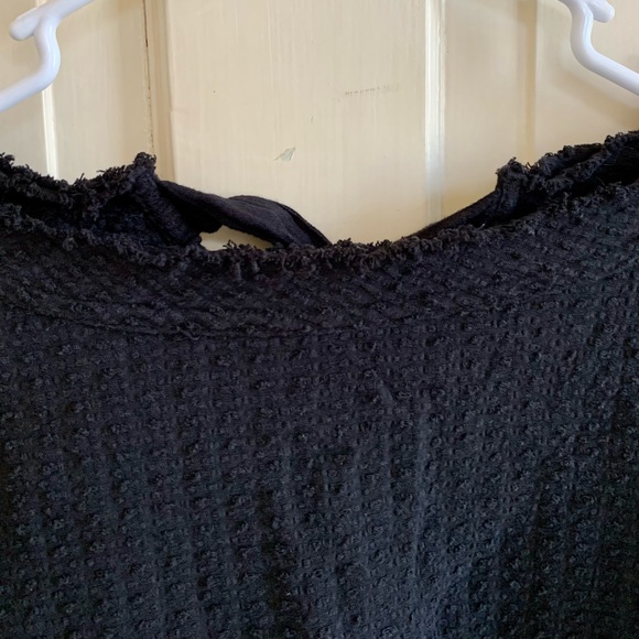 FREE PEOPLE Walking in Hueco black long sleeve top - Picture 9 of 15